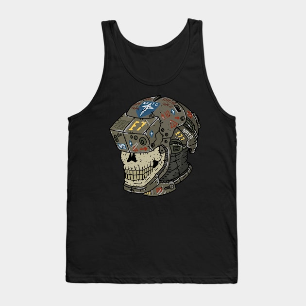 NATO skull space helmet. Tank Top by JJadx